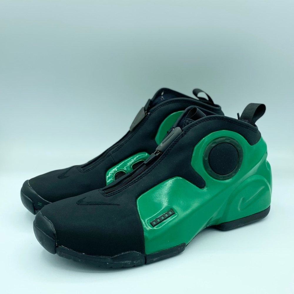 Nike Air Flightposite 2 Basketball Shoes Green/Blk